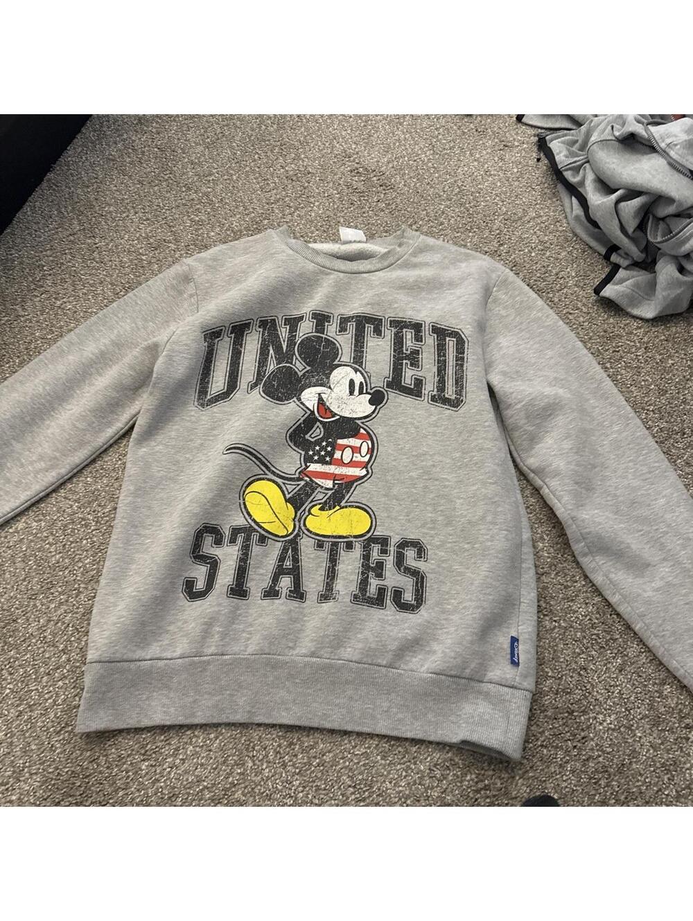 Disney Women's Grey Sweatshirt